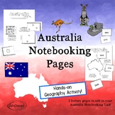 Australia Notebooking Pages - Mini Unit