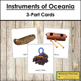 Musical Instruments of Australia/Oceania 3-Part Cards - Co