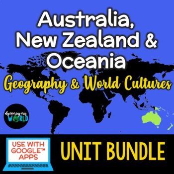 Preview of Australia, Oceania & New Zealand Geography Unit Bundle