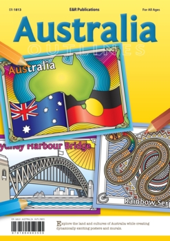 Preview of Australia Outlines Colouring Book