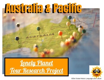 Preview of Australia & Pacific Travel Project - Distance Learning