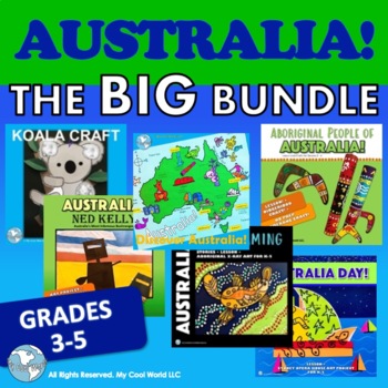 Preview of Australia! The BIG Bundle Grades 3 to 5—Crafts, Lessons & Activities