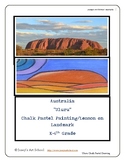Australia Uluru Landmark Lesson Chalk Pastel Techniques EL