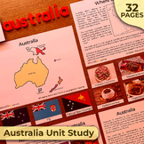 Australia Unit Study, Australia Activity Bundle, Australia
