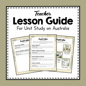 Preview of Australia Unit Study | Australia Unit Plan | Australia Lesson Plans