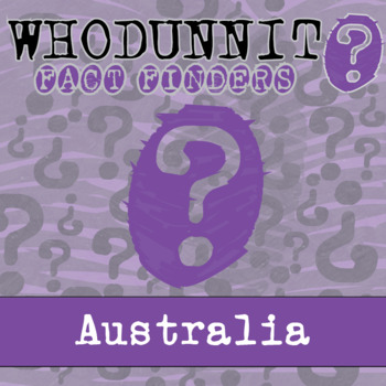 Preview of Australia Whodunnit Activity - Printable & Digital Game Options