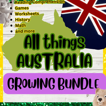 Preview of Australian curriculum Worksheets, Australian history geography, Growing Bundle