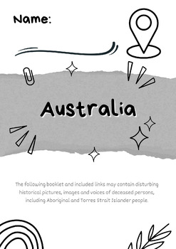Preview of Australia - Yr9 integrated workbook 1