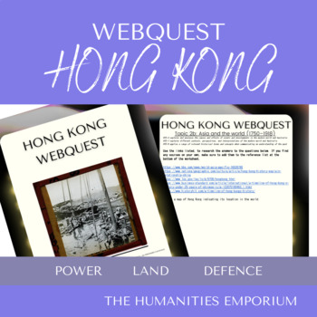 Preview of Australia and Asia: Hong Kong WebQuest