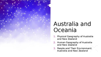 Preview of Australia and New Zealand PPT