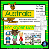 Australia Activities for Kindergarten: Australian Animals 