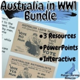 Australia in WW1 Year 9 and 10 History PowerPoint Resource Bundle