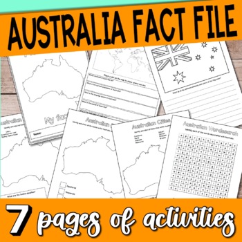 Preview of Australia research and fact file early finisher project