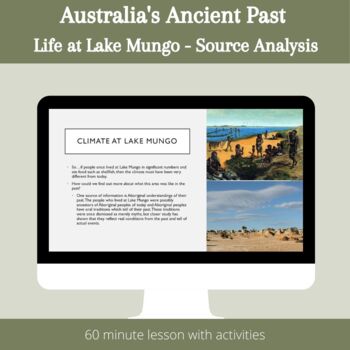 Preview of Australia's Ancient Past: Life at Lake Mungo - Source Analysis