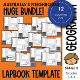 Australia’s Neighbours MEGA BUNDLE: Lapbook Templates