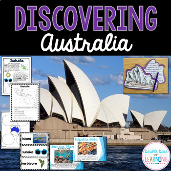 Preview of Continents: Australia Unit with PowerPoint