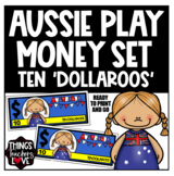 Australian Play Money, Dollars, $10, 10 Dollaroos Fun Play