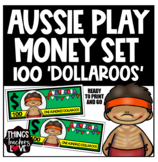 Australian Play Money, Dollars, $100, 100 Dollaroos Fun Pl