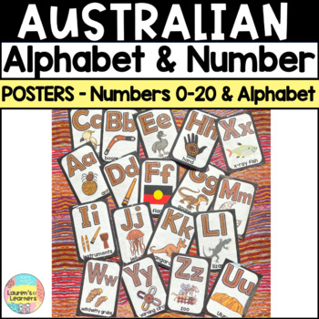 Preview of Australian Aboriginal Alphabet and Number Posters