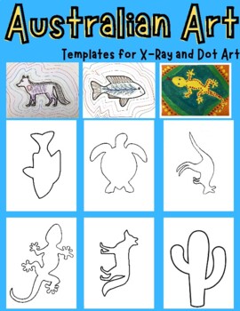 Preview of Australian Aboriginal Art Project Templates for X-Ray and Dot Art