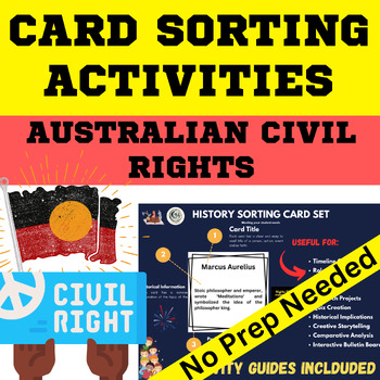 Preview of Australian Aboriginal Civil Rights History Card Sorting Activity - PDF & Digital