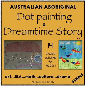 Preview of Australian Aboriginal Dot Painting & Dreamtime Story
