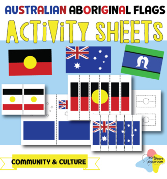 Preview of Australian Aboriginal Flag activity sheets