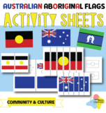 Australian Aboriginal Flag activity sheets