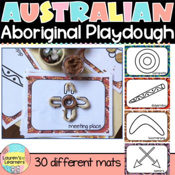 Preview of Aboriginal Symbols Playdough Mats - Aboriginal Activities NAIDOC