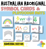 Australian Aboriginal symbol cards and playdough mats
