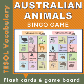 Australian Animal Bingo by Bluwren | Pay