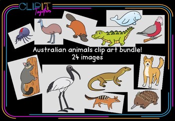 Preview of Australian Animal Clip Art Bundle - 24 images