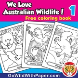 Australian Animal Coloring Book:  Free Wildlife Activity Pages