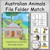 Australian Animal File Folder Match
