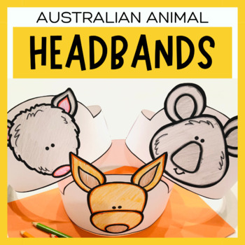 Preview of Australian Animal Hats | Australian Animal Crowns | Headband Activity