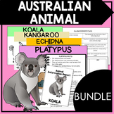 Australian Animals | Australian Animal Information Report Bundle