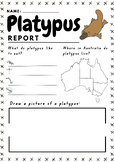 Australian Animal Information Report - The Platypus