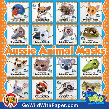 Preview of Australian Animal Masks BUNDLE | Craft Project