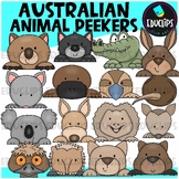 Australian Animal Peekers Clip Art Set {Educlips Clipart}