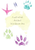 Australian Animal Wordsearches - Differentiated