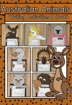 Preview of Australian Animal Writing and Craft Activities