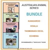 Australian Animals Bundle - Kangaroo, Koala, Echidna and T