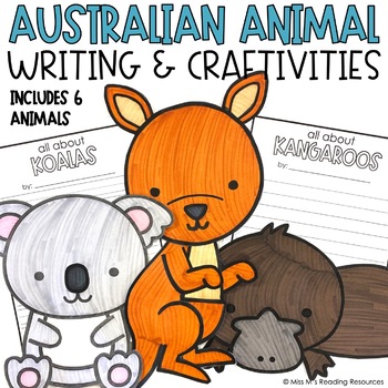 Preview of Australian Animals Crafts and Writing