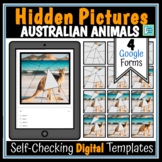 Australian Animals Editable Hidden Picture Digital Google 