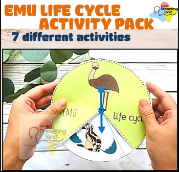 Preview of Australian Animals | Emu life cycle facts | Emu life cycle activity pack