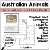 Australian Animals Informational Text Close Reading