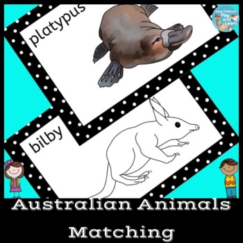 Australian Animals Memory Matching Game by Early Learn