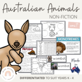 Australian Animals Unit - Australian Curriculum | Distance Learning