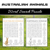 places to see animals word search