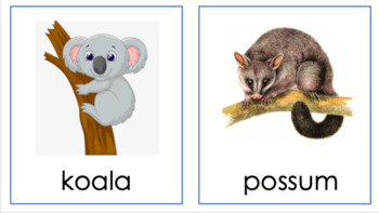 Preview of Auslan Australian Animals games and puzzles